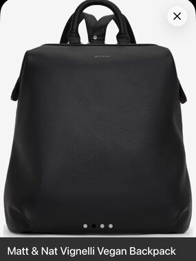 Matt & Nat Black Convertible Vegan Leather Backpack Tote Stylish Matt & Nat